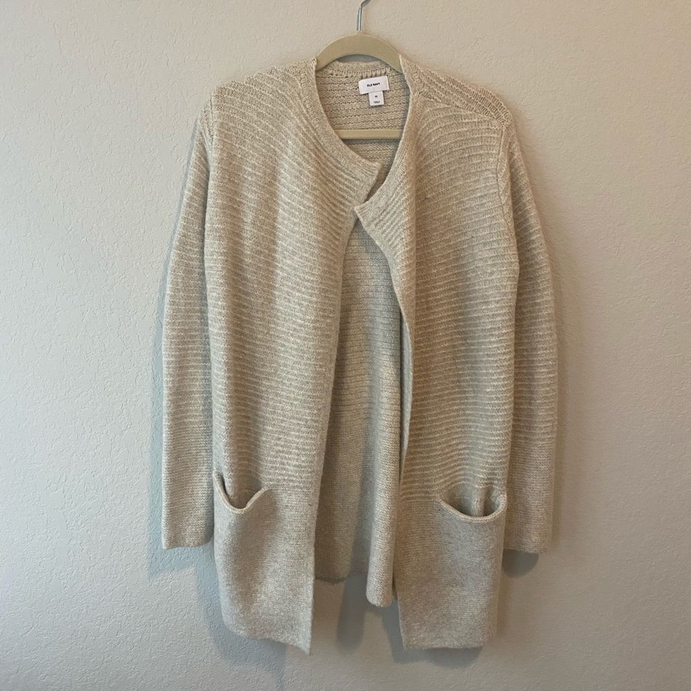 Old Navy Oatmeal Oversized Cardigan